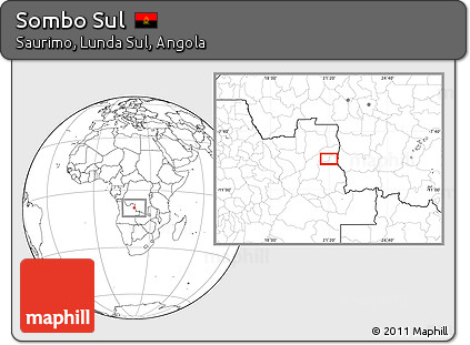 Blank Location Map of Sombo Sul