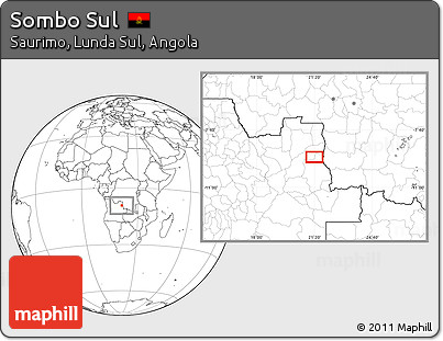 Blank Location Map of Sombo Sul