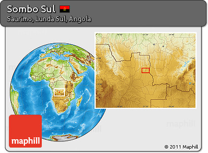 Physical Location Map of Sombo Sul