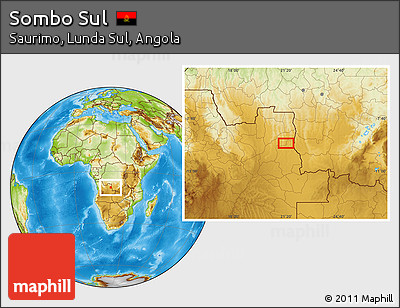 Physical Location Map of Sombo Sul