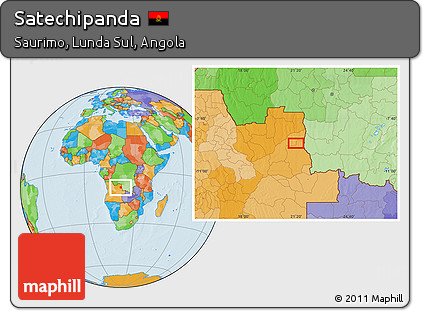 Political Location Map of Satechipanda