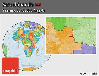 Political Location Map of Satechipanda