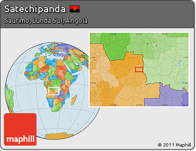 Political Location Map of Satechipanda