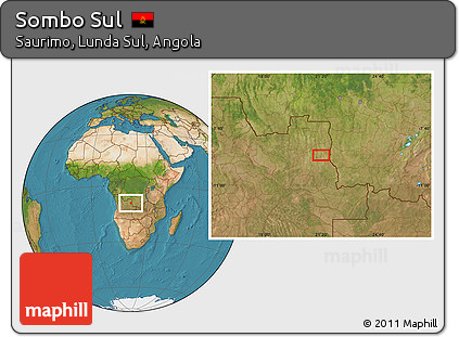 Satellite Location Map of Sombo Sul