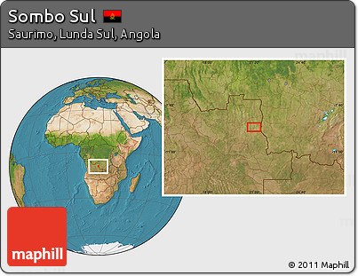 Satellite Location Map of Sombo Sul