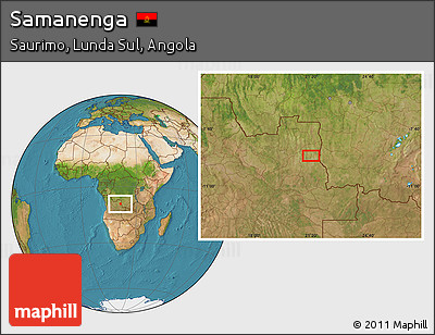 Satellite Location Map of Samanenga