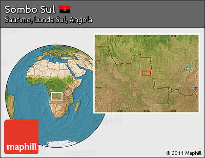 Satellite Location Map of Sombo Sul