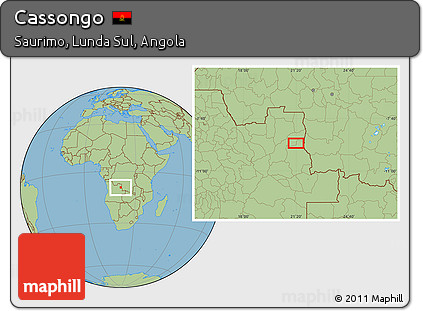 Savanna Style Location Map of Cassongo