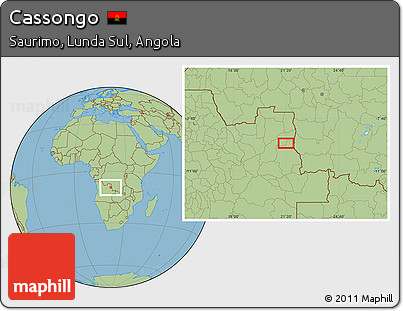 Savanna Style Location Map of Cassongo
