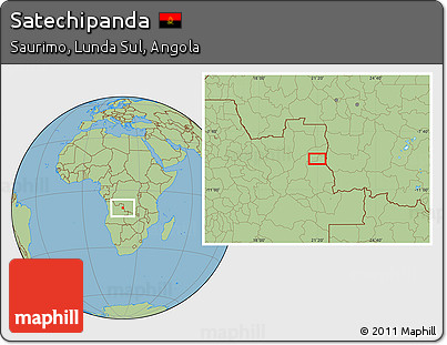 Savanna Style Location Map of Satechipanda