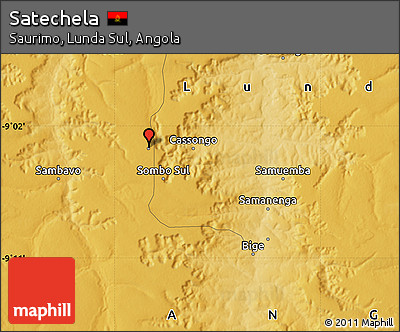 Physical Map of Satechela
