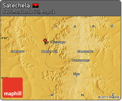 Physical Map of Satechela