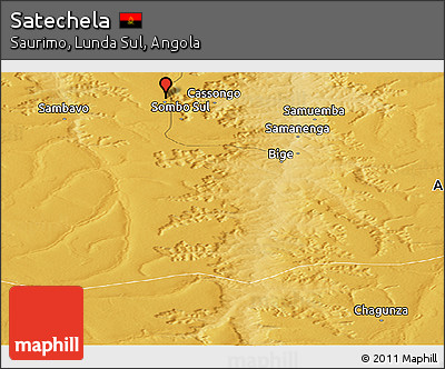 Physical Panoramic Map of Satechela