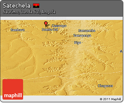 Physical Panoramic Map of Satechela