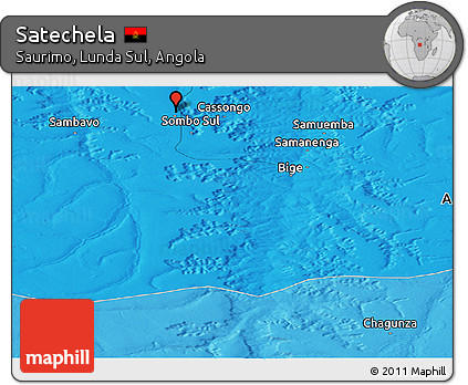 Political Panoramic Map of Satechela