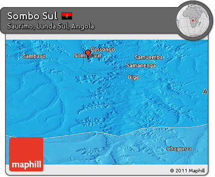 Political Panoramic Map of Sombo Sul