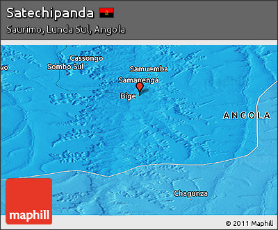Political Panoramic Map of Satechipanda
