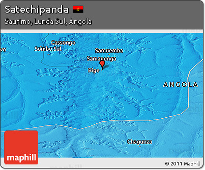 Political Panoramic Map of Satechipanda