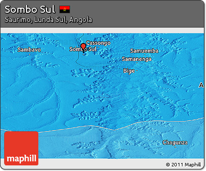 Political Panoramic Map of Sombo Sul