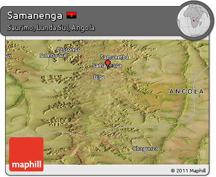 Satellite Panoramic Map of Samanenga