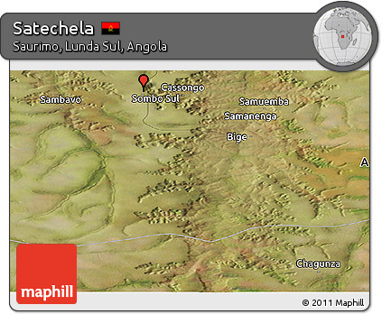 Satellite Panoramic Map of Satechela