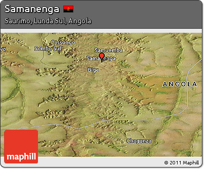 Satellite Panoramic Map of Samanenga