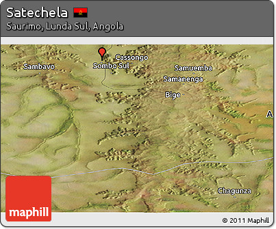 Satellite Panoramic Map of Satechela