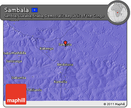 Political 3D Map of Sambala