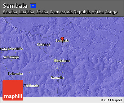 Political 3D Map of Sambala