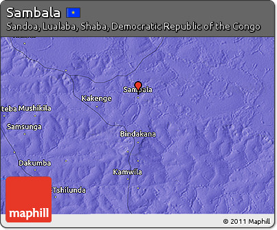 Political 3D Map of Sambala