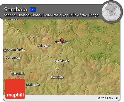 Satellite 3D Map of Sambala