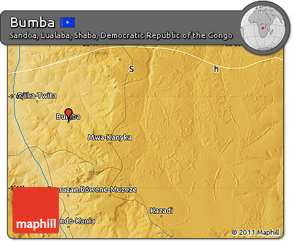 Physical Map of Bumba