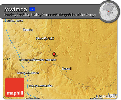 Physical Map of Mwimba