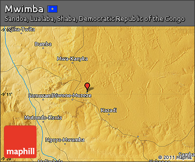 Physical Map of Mwimba