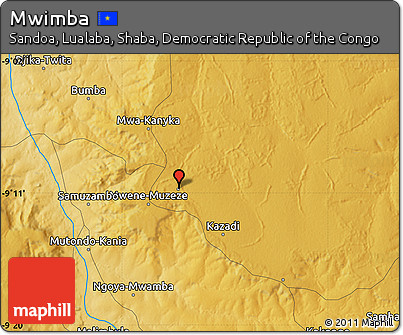 Physical Map of Mwimba