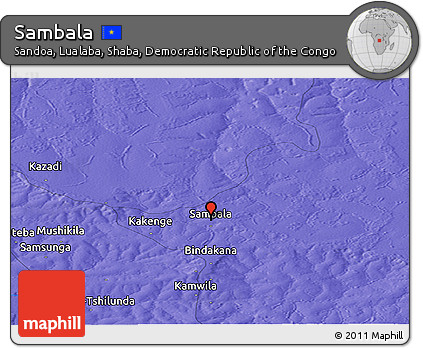 Political Panoramic Map of Sambala