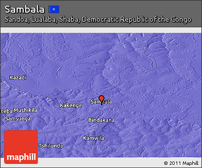 Political Panoramic Map of Sambala