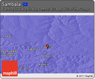 Political Panoramic Map of Sambala