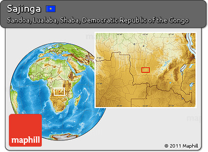 Physical Location Map of Sajinga