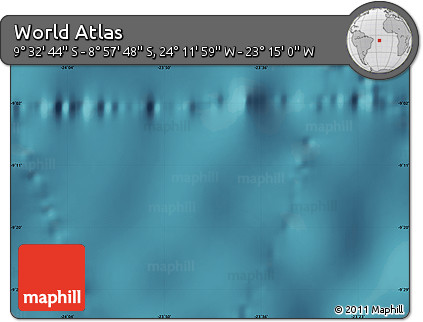 Satellite Map of the Area around 9° 15' 16" S, 23° 43' 30" W