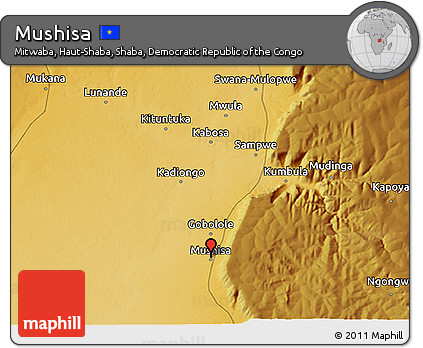 Physical 3D Map of Mushisa