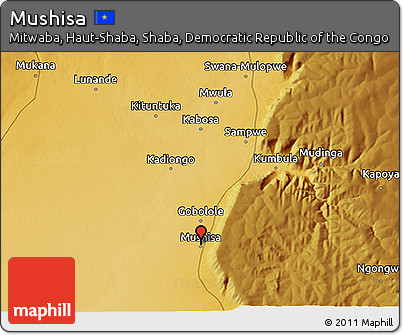 Physical 3D Map of Mushisa