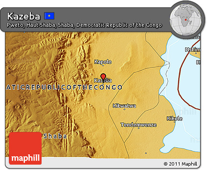 Physical 3D Map of Kazeba