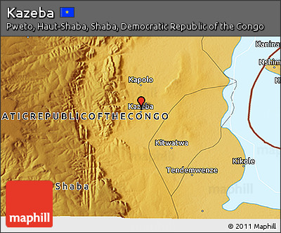 Physical 3D Map of Kazeba