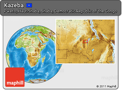 Physical Location Map of Kazeba