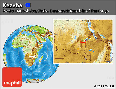 Physical Location Map of Kazeba