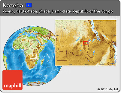 Physical Location Map of Kazeba