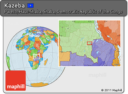 Political Location Map of Kazeba