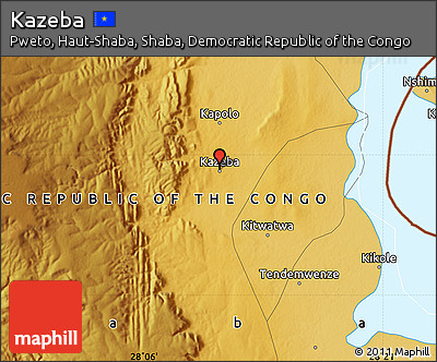 Physical Map of Kazeba