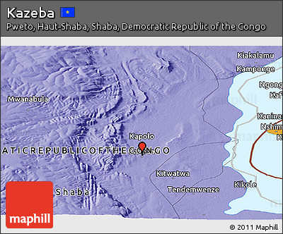 Political Panoramic Map of Kazeba